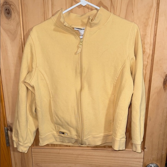Speedo Yellow Crew Neck Sweatshirt Zip Up - Picture 1 of 5